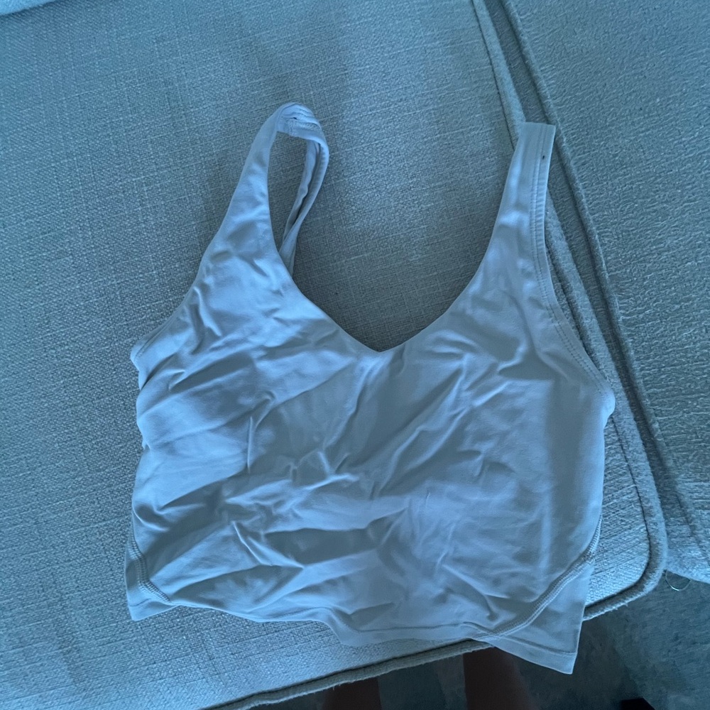 White Workout Bralette Tank Top